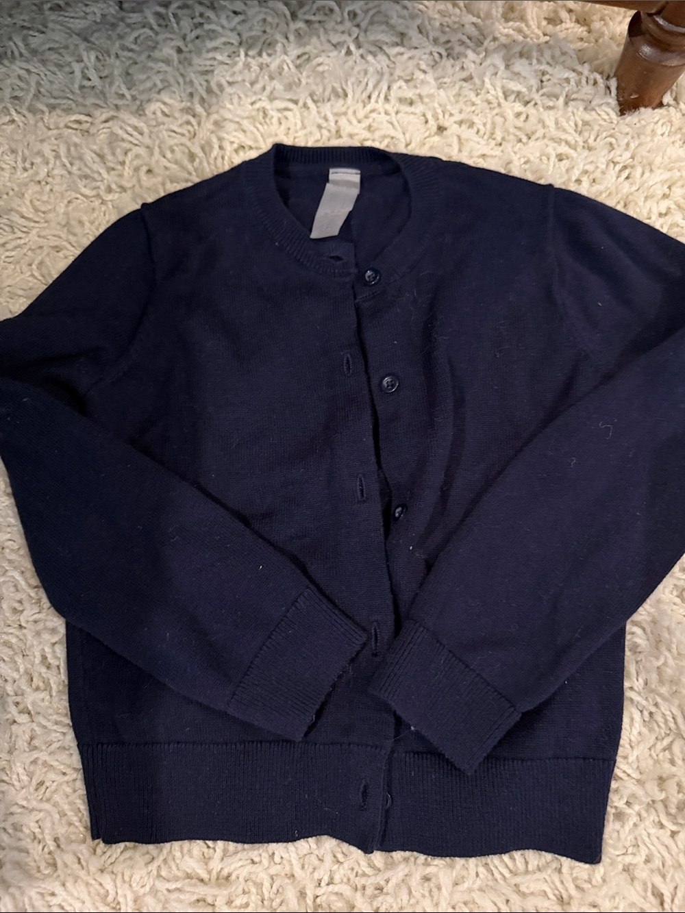 Navy Cardigan Sweater